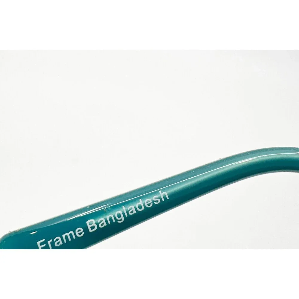 American Angel Eyeglasses Womens Brown Teal Cat Eye AA W1001 52-17-135